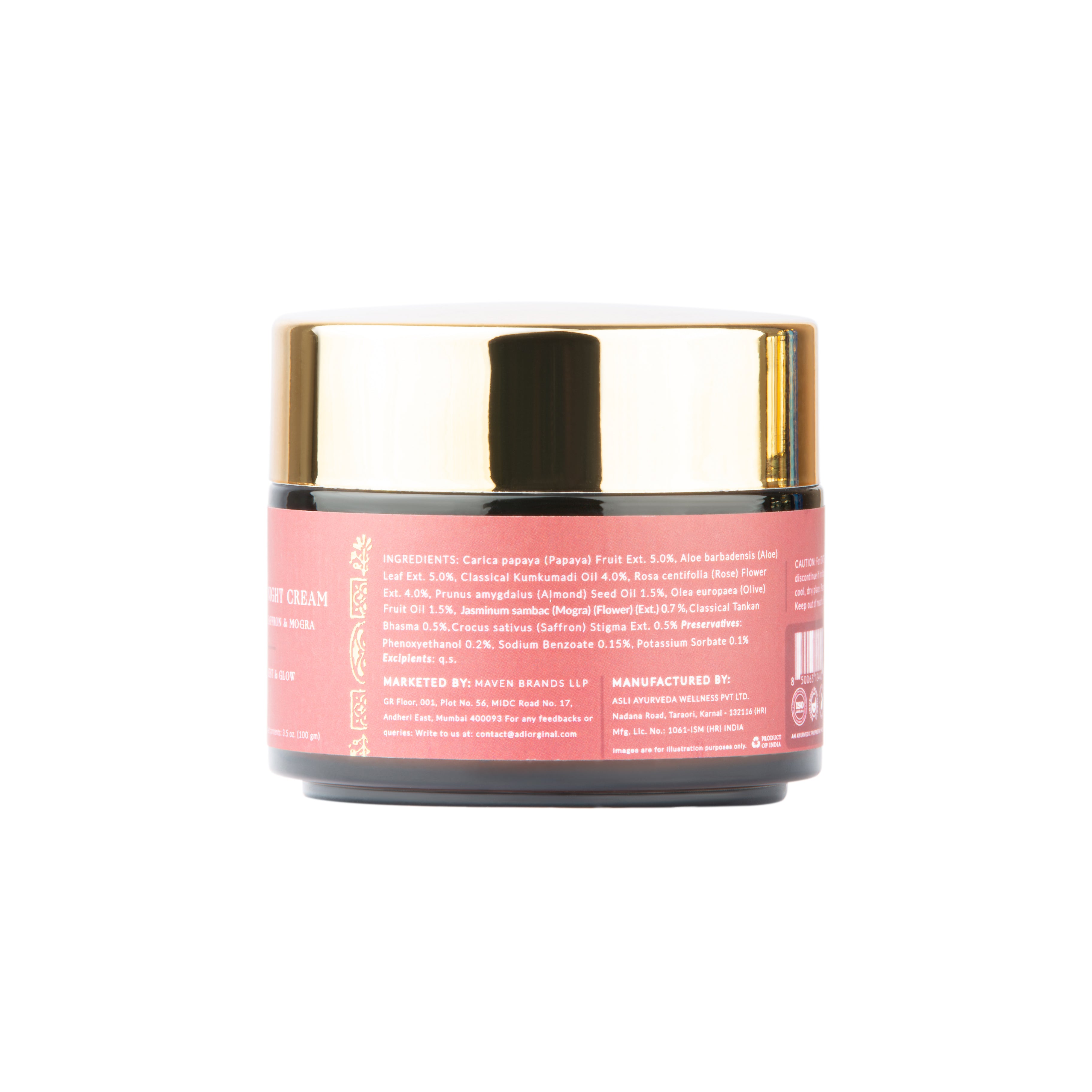 Night Cream Saffron & Mogra | Rest & Glow