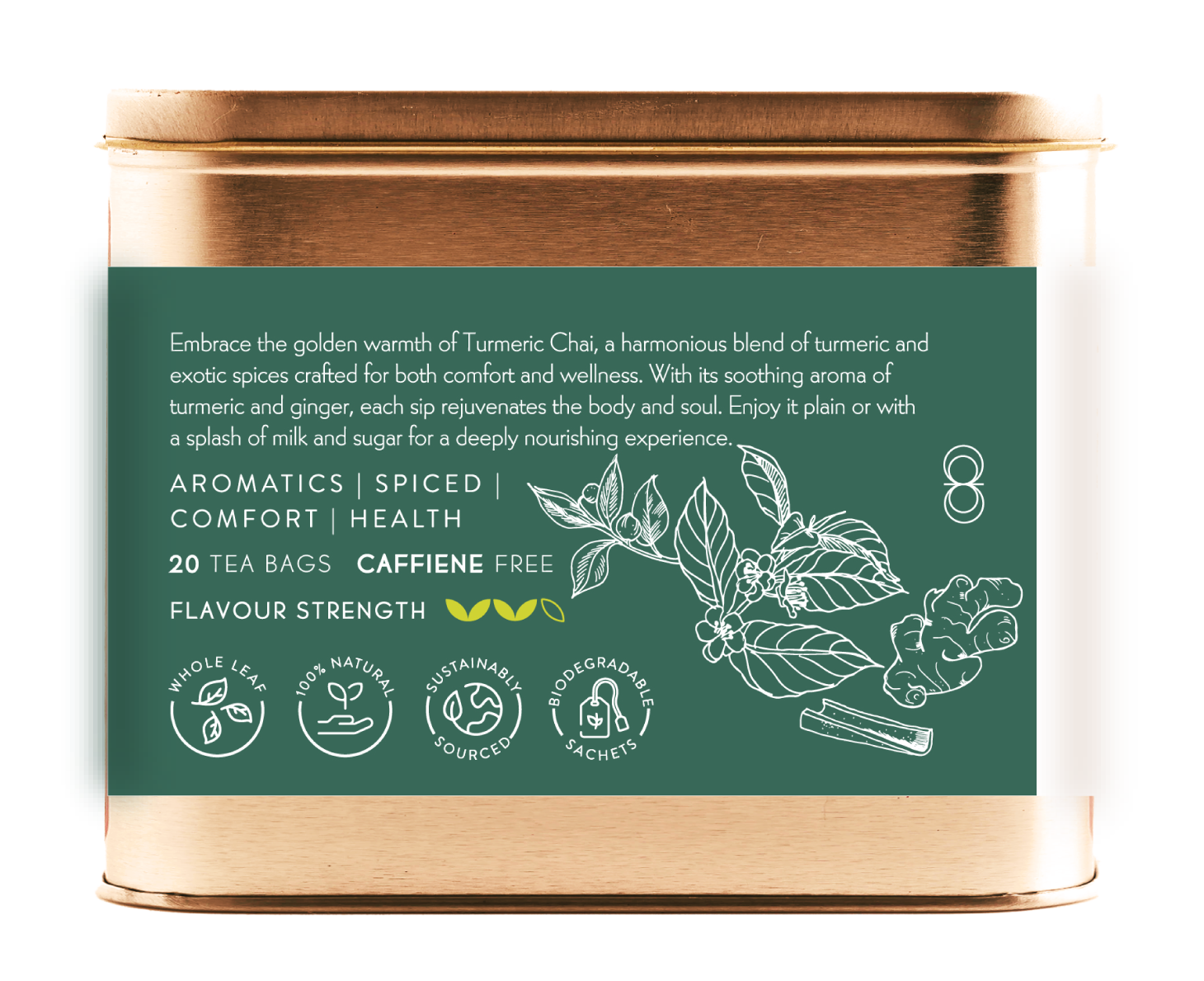 ADI Natural Turmeric Chai Tea