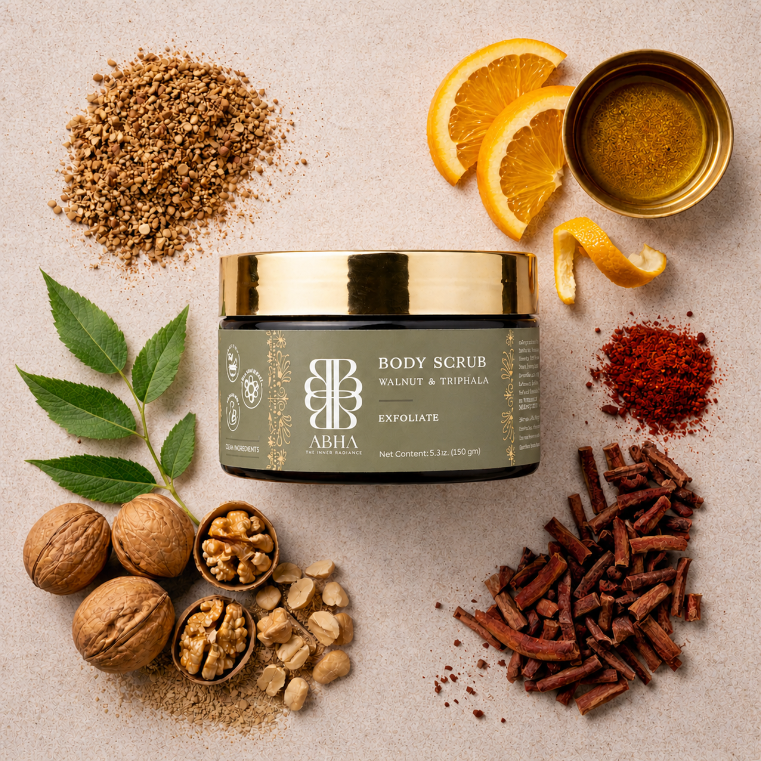 Body Scrub Walnut & Triphala | Exfoliate
