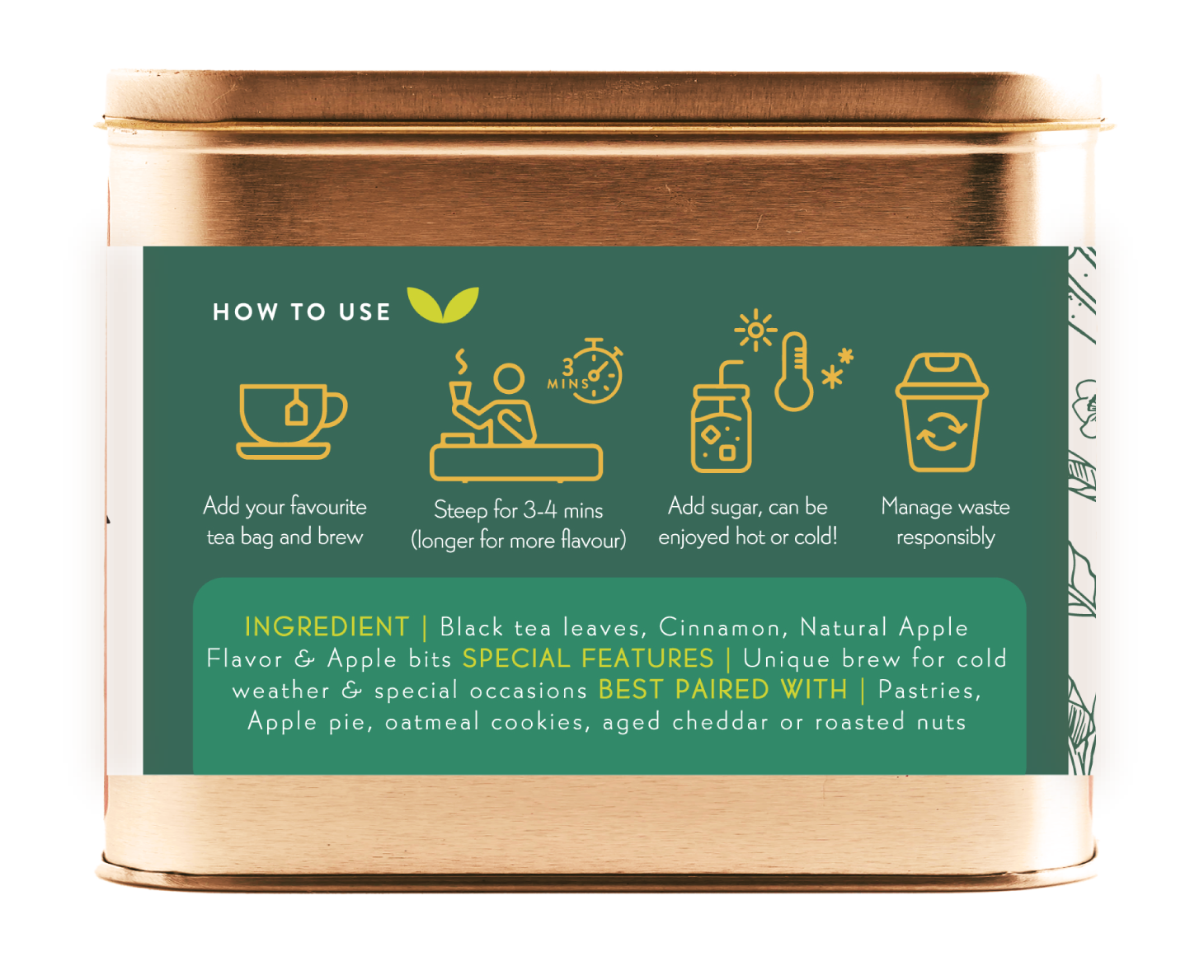 ADI Natural Apple Cinnamon Black Tea