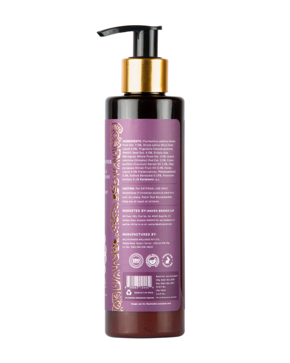 Hair Conditioner  Rice Water & Indian Gooseberry |  Care & Vibrant